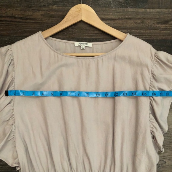 Madewell Dusty Lilac Linen Blend Blouse S - Picture 8 of 9